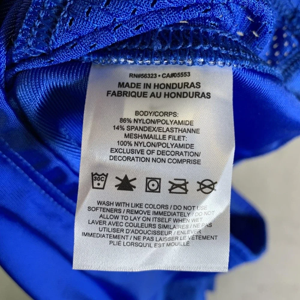 Nike Team Football Jersey Mens 2XL Blue Short Sleeve Performance CI3767-494 NEW